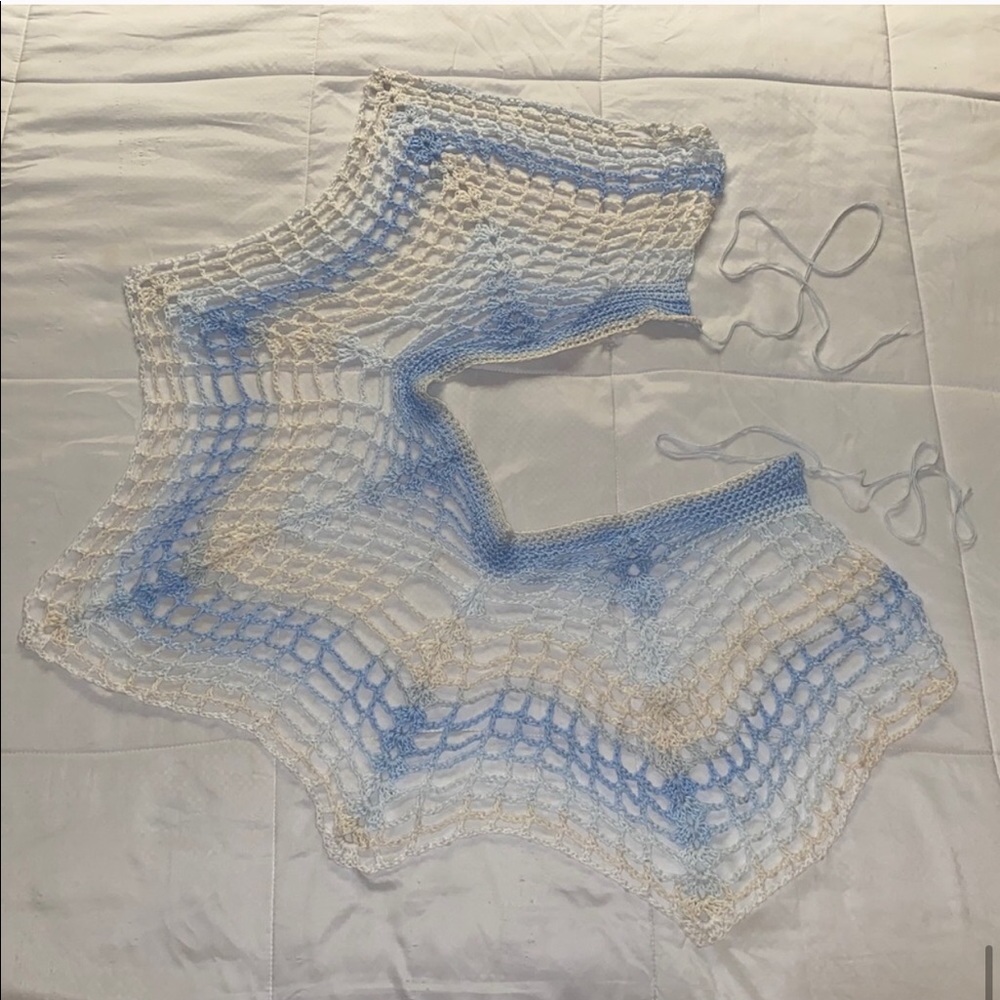 Handmade Crochet Beach Wrap / Coverup - Picture 7 of 7